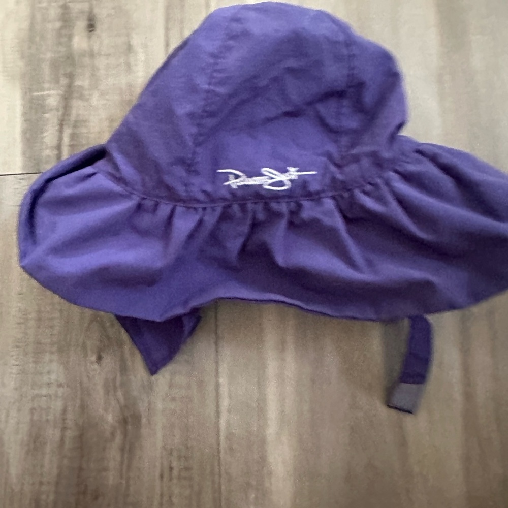 Panama Jack Purple Kids Sun Hat with Chin Strap